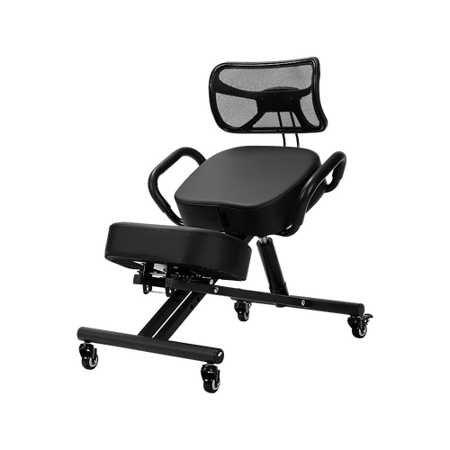 Ergonomic Kneeling Posture Chair with Backrest Adjustable Height and Casters