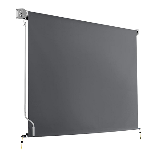 Retractable Straight Drop Roll Down Awning Garden Patio Screen 3.0X2.5M