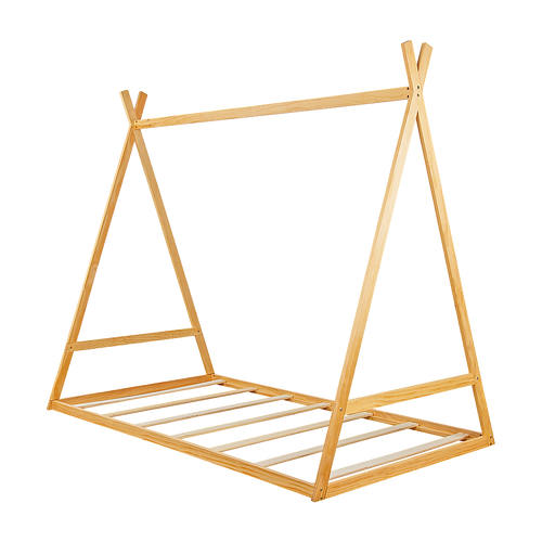 Kids Tent Montessori Toddler Floor Bed Wooden Bedframe