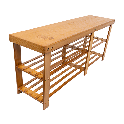 Bamboo Shoe Rack Wooden Bench Storage Organiser Cabinet Holder Stool
