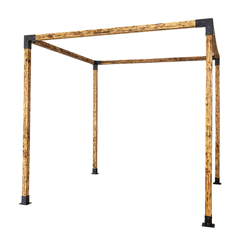 Roof Pergola Gazebo Shed Matte Black Steel Brackets DIY Kits