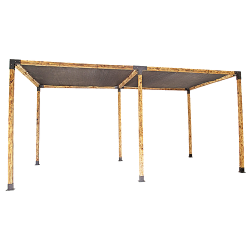 Roof Pergola Gazebo Shed Matte Black Steel Brackets and Black Screen DIY Kits