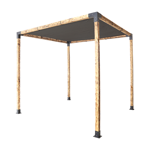 Roof Pergola Gazebo Shed Matte Black Steel Brackets and Black Screen DIY Kits