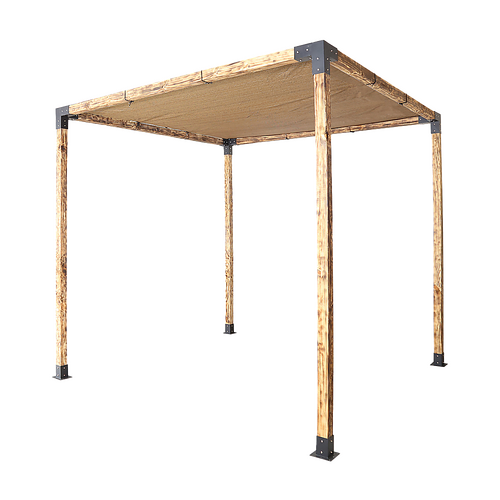 Roof Pergola Gazebo Shed Matte Black Steel Brackets and Coffee Screen DIY Kits