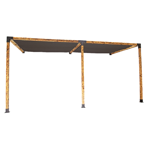 Roof Pergola Gazebo Shed Matte Black Steel Brackets and Black Screens DIY Kits