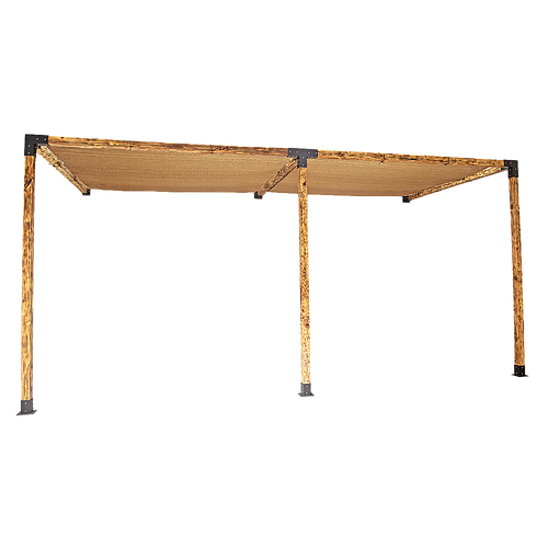 Roof Pergola Gazebo Shed Matte Black Steel Brackets and Coffee Screens DIY Kits