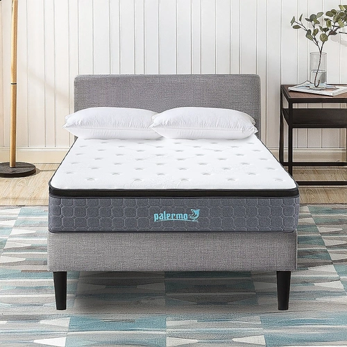Mattress Double Euro Top Pocket Spring Motion Isolation CertiPUR-US Certified