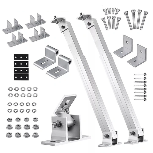 Adjustable Solar Panel Tilt Mount Brackets Kit Ground Roof Boat Mounting System