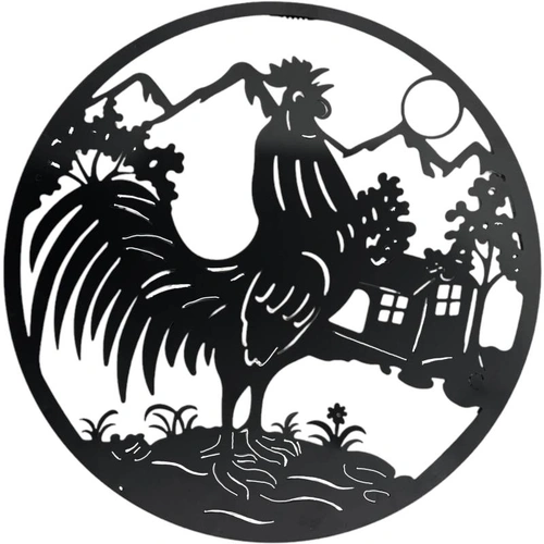 Big Rooster Wall Art 40x40cm