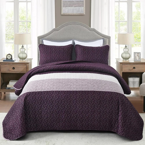 Radiant Quilted coverlet and pillowcovers set: Brighten Any Room - Queen