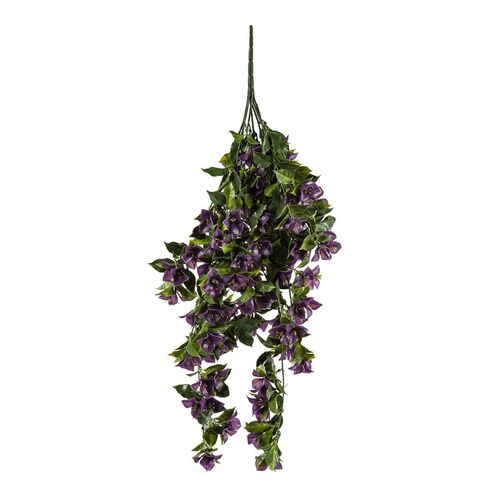 Hanging Artificial Bougainvillea Plant Purple UV Resistant 90cm