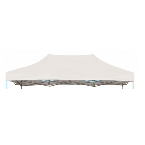 Gazebo Tent Top Cover Camping Beach Sunshade Shelter - White / 3x6M