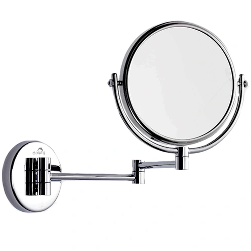 3X & 1X Wall Mount Magnifying Mirror (Solid Brass)