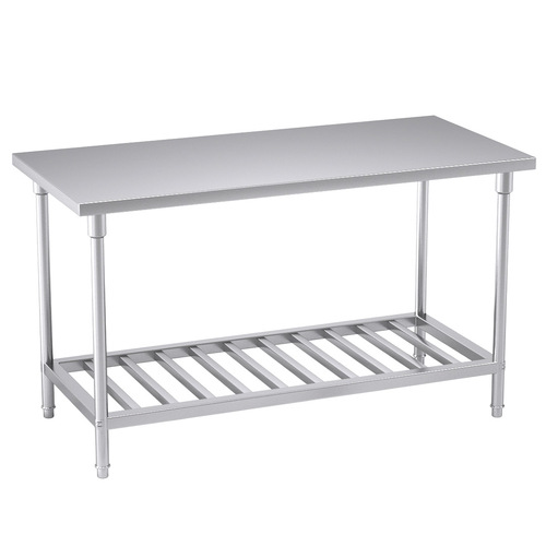 150*70*85cm Commercial Catering Kitchen Stainless Steel Prep Work Bench