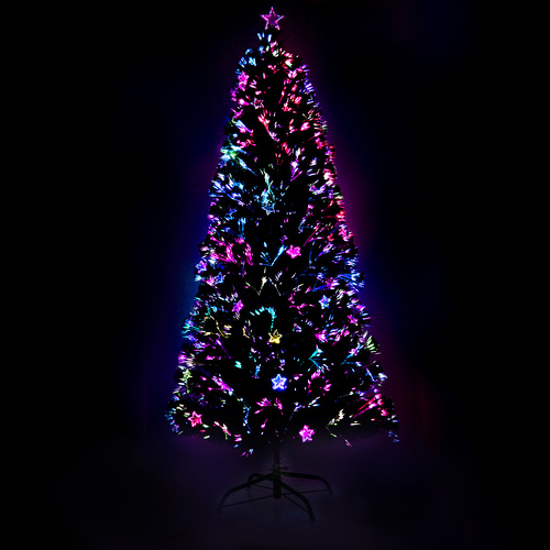 2.1M 7FT LED Christmas Tree Xmas Optic Fiber Multi Colour Lights