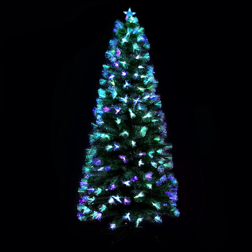 Jingle Jollys 2.1M 7FT LED Christmas Tree Xmas Multi Colour Lights Optic Fibre