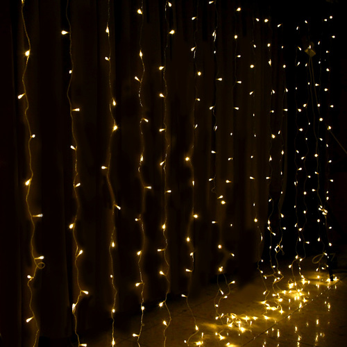 6X3M Christmas Curtain Lights 600LED Warm White