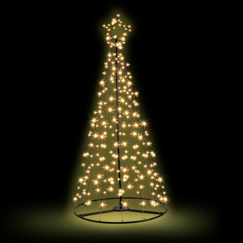 2.1M Christmas Tree LED Lights Solar-powered Xmas Fibre Optic Warm White