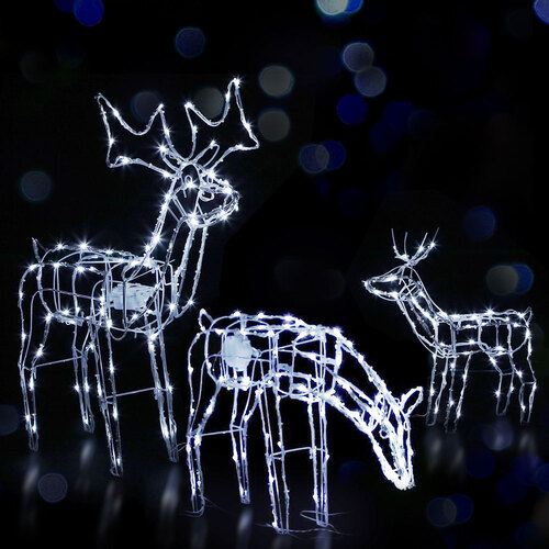Christmas Motif Lights LED Rope Reindeer Waterproof Outdoor