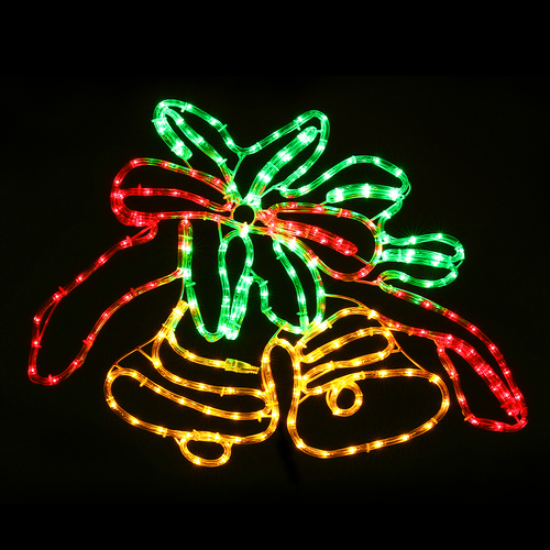 Christmas Lights Motif LED Light Outdoor Decorations 76cm Bell