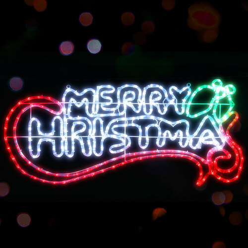 Jingle Jollys Christmas Motif Lights LED Rope Merry Xmas Waterproof Colourful