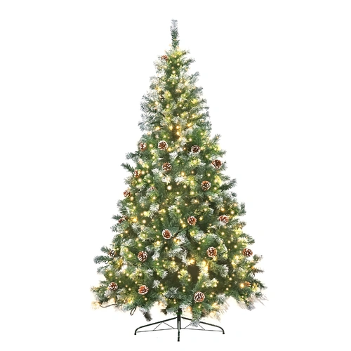 Christabelle 2.1m Pre Lit LED Christmas Tree with Pine Cones