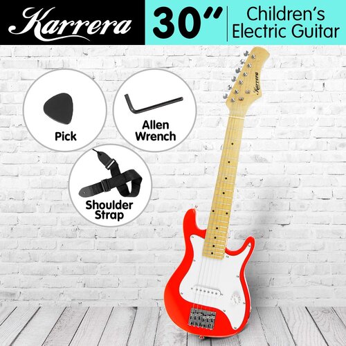 Karrera Electric Childrens Guitar Kids - Red