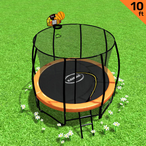 Kahuna Trampoline 10ft with Basket ball set