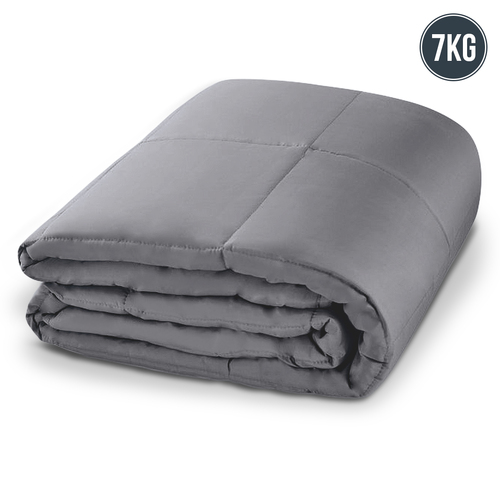 Laura Hill Weighted Blanket Heavy Quilt Doona 7Kg - Grey