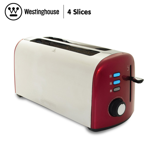 Westinghouse 4 Slice Toaster - Pearl Red